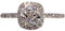 SONGK CC Trendy Schmuck S925 Ringe für Frauen Zirkonia Charms Braut Hochzeit Engagement Weißgold Farbe Ring