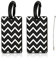 Lot de 2 Etiquette Valise, Etiquette Bagage Sécurisées Étiquettes pour Valise en PVC pour Valises Sac à main Bagages Voyage (Noir)