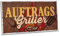 ARTFAVES® Gartenschild - Auftragsgriller | Shabby Chic Vintage Gartendeko, Schild mit Spruch zum Thema Garten/Grillen/Rost Optik | Größe: 30 x 15 cm