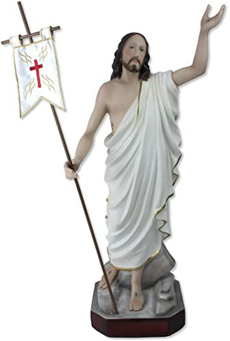 Proposte Religiose Statue Jesus Christus aus Harz auferstanden - 60 cm - Handgemalt
