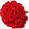 Hoteam 60 Stück riesige Samtrosen, künstliche Blumen, schwere Samt-Rosen, künstliche Rosen, Blumenstrauß mit langen Stielen für Hochzeit, Party, Büro, Tafelaufsatz, Arrangement (rot)