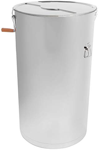 Alvinlite Manueller Honigschleuder-Separator | Zentrifuge aus lebensmittelechtem Edelstahl | Imkereizubehör | 31,5 x 17,3 x 17,3 Zoll Honigschleuder