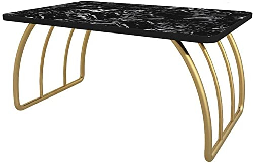 Teetisch Beistelltisch Esstisch Schwarzer Couchtisch Balkon Erkerfenster Kleiner Schreibtisch Weißer rechteckiger Boden Niedriger Tisch Beistelltisch Heimdekoration/Schwarz/80 * 40 * 30 cm Feito na