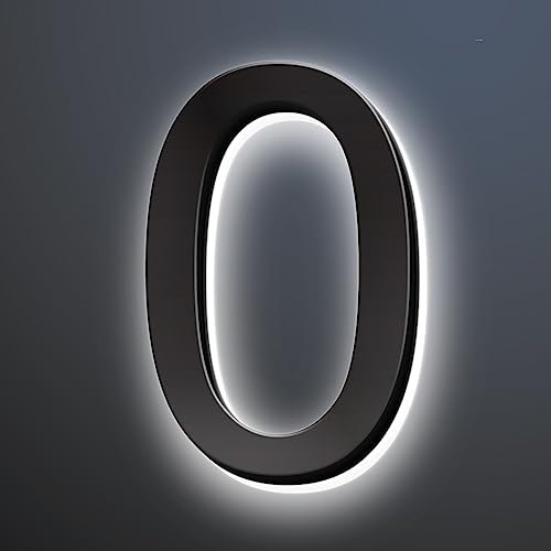 Numeri Civici Retroilluminati A LED Numeri Civici Illuminati Acciaio Inossidabile Lucidato A Mano Per Insegne di Indirizzi Domestici Numeri Civici Illuminati A LED Per Esterni