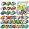 SevenQ Toy Cars for Kids Ages 4-8, 30Pcs Pull Back Cars Playset with Storage Bags Age 3+, Race Car Party Favors for Toddler Boys Girls Treasure Box Prizes Rewards Mini Toys