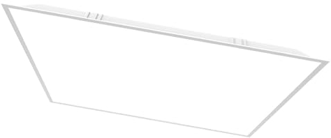 LECOM 2x LED Panel 62x62 Deckenleuchte Deckenlampe Warmweiß 4000lm Flach Ultra Dünn Slim 0,9cm 3000/4000/6000K Rasterdecke Einbauleuchte (3000K ohne Aufbaurahmen)