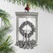 Christbaumschmuck aus Massivem Zinn Zum Aufhängen, Engel, Schneemann, Anhänger mit Rotem Seil für Weihnachten, Basteln, Festliche Feiertage, Heimdekoration(Kerze)
