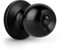 Gaurqiah Keyless Privacy Door Knob, Ball Design Doorknob for Interior, Reversible Round Door Lock for Bath Bed Doors, Matte Black