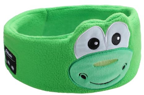 Yiiannda Kids Headphones Headband Wireless, Headband Earphones for Children Aged 7 Years and Above, with Thin Speakers & Super Soft Fleece Headband, Comfy Travel Accessories
