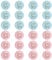 Prmape 24 Pezzi Spille Gender Reveal Party, Φ4.5cm Gender Reveal Party Boy or Girl, Team Boy or Girl, Gender Reveal Button Pins per Ragazzo o Ragazza Decorazione Party