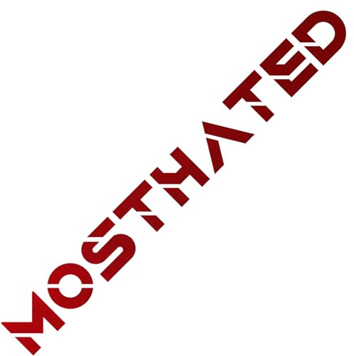 Autoaufkleber MOST HATED Tuning Sticker KFZ Aufkleber (Holo Rot)
