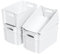 Lesbye 6 Pack Fridge Organiser, Stackable Storage Container with Handles, Drawer Organizer Box for Kitchen, Fridge and Refrigerator (White)