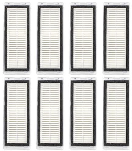 (8 piezas) filtros HEPA compatibles con Dreametech L20 Ultra/ L30 Ultra Robot Kit de filtros de aspiradora, piezas de repuesto 8 filtros