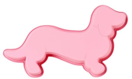 HoveeLuty Silikon-Backform für Süße Dackel-Welpen, Tierform-Schokoladenform, Küchenutensilien in Rosa