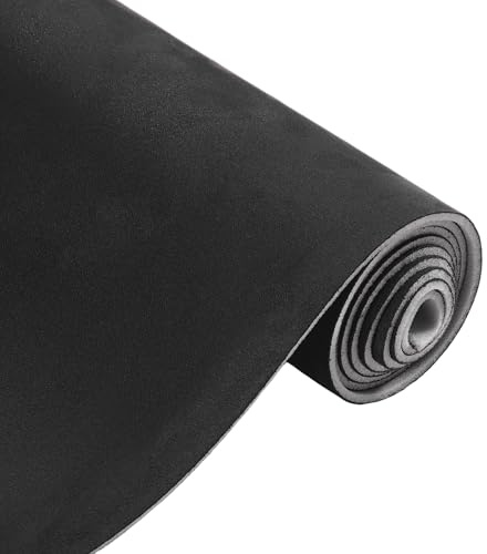 Partuto Tissu de Garniture Intérieure de Toit de Bricolage en Tissu Suédé de Remplacement 1 pièce Noir 36 de Longueur × 57 de Largeur