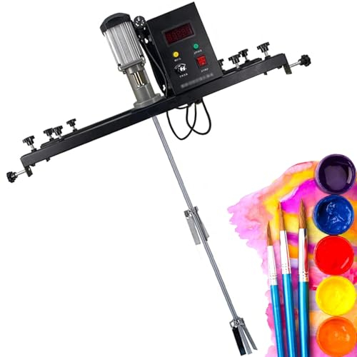 RCBDBSM IBC-Rührwerk, 980 W Farbrührmaschine, Farbrührmaschine, klappbarer Propeller, Teleskopbereich 75-120 cm, mit Halterung, für Tintenlöser-Rührwerk