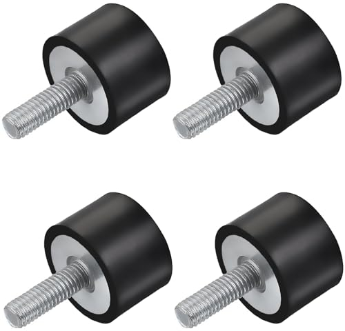 4 Stücke Gummipuffer M8, Silentblock, Schwingungsdämpfer M8 für Fitnessgeräte, Klimaanlagen, Luftkompressoren, Motoren... (m8)