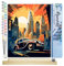 Figured'Art Peinture par Numéro Adulte avec Cadre Voiture Art Déco à New York - Activité Manuelle Kit de Loisir Créatif DIY Numéro d'Art Complet - 40x50cm avec châssis en bois à monter