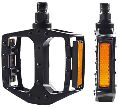 Phidinova Aluminum Bicycle Pedals, Lightweight Non-Slip, 9/16 Inch, Fits Most Adult Bikes & MTB