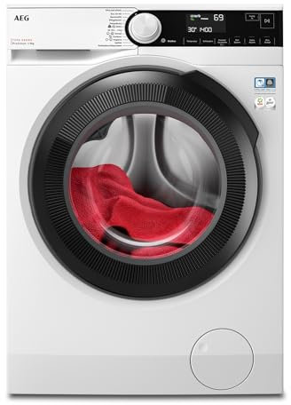 AEG Waschmaschine, Serie 7000 ProSteam: Auffrischfunktion mit Dampf statt Waschen, 9 kg, Leise, Mengenautomatik, A-20%, Nachlegefunktion, Wasserstopp, 1400 U/min, LR7GA70490