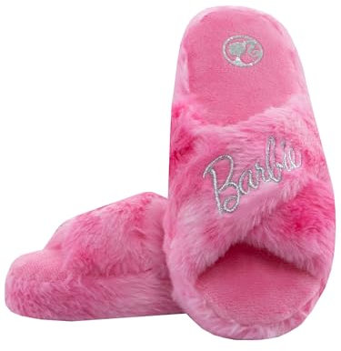 Barbie Ciabatte Infradito Ragazza | Pantofole Bambina | Ciabatte Pelose Ragazza | Rosa 27