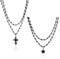 EIH1 2 Stück Gothic Boho Halskette, Gothic schmuck, Pentagramm kette, Y2k schmuck, Boho schmuck damen