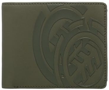 Element Double Icon - Stabile große dreifach Faltbare Geldbörse - Männer - One Size - Grün