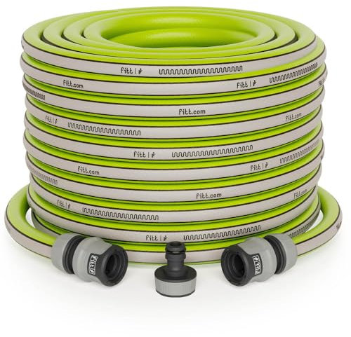 FITT Kiuma 20m, Tuyaux de jardin léger, flexible et résistant pour une utilisation quotidienne et intensive