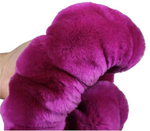 Auto-Lenkradabdeckung Auto-Lenkradbezug Weich Warm Lang Plüsch-Lenkradbezug Fell Universell 38 cm Zubehör Lenkradbezüge(Schwarz)