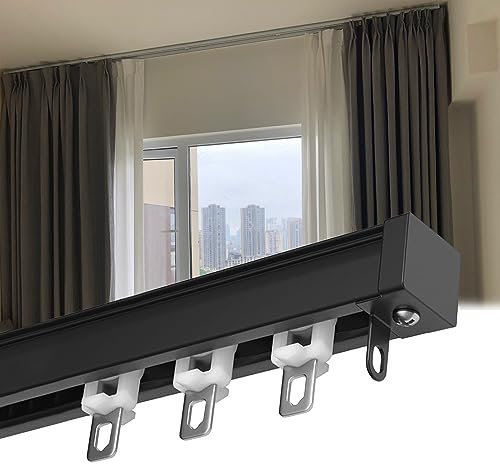 C C Ra per porte finestre 2 4 5 metri C ferroviario C asta supporto guida scorrevole in alluminio facile e pratico si adatta a qualsiasi stanza.