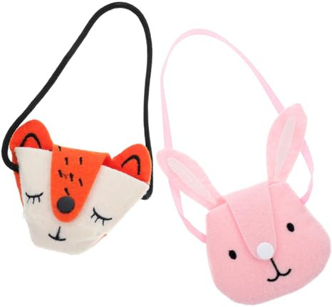 Abaodam 2 x Puppentasche, Mini-Tasche für Puppenzubehör, Stoffe