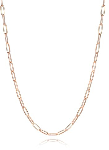 U7 Collana Donna Catenina Graffetta Acciaio Inox da 1,8/3,4mm Lungh.35-61cm | Catenina acciaio inossidabile 4 colori; Ipoallergenico, impermeabile; Indossare da solo o layering; Regalo per donna