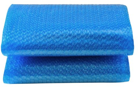 Copripiscina Rettangolare 3 x 7 m Tagliabile, Riscaldamento Piscina Pellicola Solare Spessore 400 µm Resistente Ai Raggi UV e All'Abrasione per Piscina Fuori Terra, Blu
