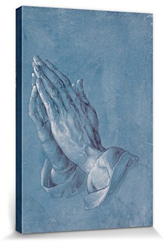 1art1 Albrecht Dürer Poster Betende Hände, 1508 Bilder Leinwand-Bild Auf Keilrahmen | XXL-Wandbild Poster Kunstdruck Als Leinwandbild 30x20 cm