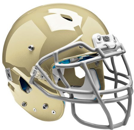 Schutt Sports Youth Vengeance DCT Fußballhelm ohne Gesichtsschutz, XL, Metallic Vegas Gold