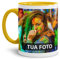 Tasse selbst individuell gestalten/Personalisierbar mit eigenem Foto bedrucken/Fototasse/Motivtasse/Werbetasse/Firmentasse mit Logo/Innen & Henkel Gelb
