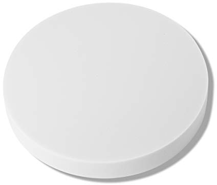 platino24 Schallabsorber Ronde aus Basotect G+, 1 Absorberelement Kreis Ø400x50mm, Verbesserung der Raumakustik