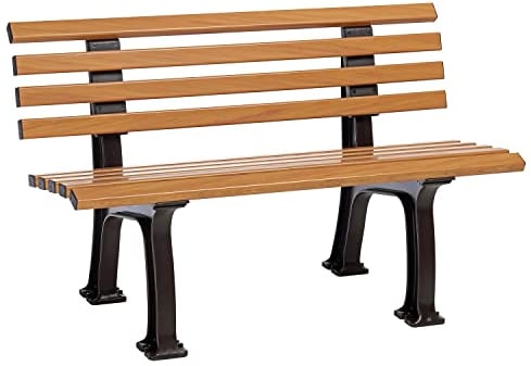 Blome Sitzbank Ibiza – Gartenbank in Holzoptik, Parkbank für Garten, Balkon, Terrasse, 2-Sitzer, Made in Germany