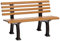Blome Sitzbank Ibiza – Gartenbank in Holzoptik, Parkbank für Garten, Balkon, Terrasse, 2-Sitzer, Made in Germany