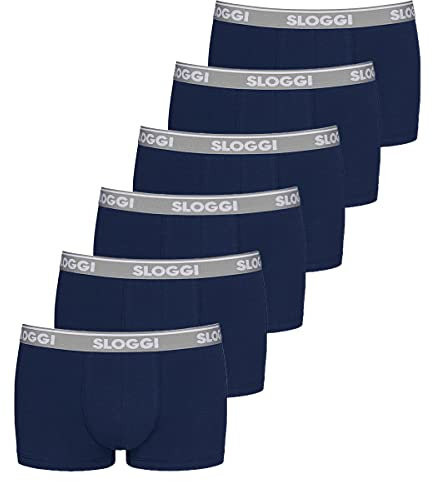 Sloggi Men's GO ABC Hipster 6P Briefs, BLUE BLACK, XXL