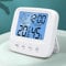 Igrometro Termometro Digitale, Termometro Ambiente con Livello di Comfort, Monitor di Temperatura e umidità, Termometro da Interno con retroilluminazione, orologio e funzione ℃ / ℉