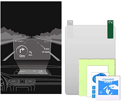 Auto HUD Head Up Displayfolie,Asudaro Auto Universal HUD Head Up Display Reflektierende Folie HUD Reflektierende Folie Telefon oder Auto Windschutzscheibe HUD Reflektierende Folie,150 mm x 130 mm