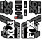 BERFFX Bicycle Fork Stickers F-O-X 36 Front Fork Stickers Shock Absorber Stickers Mountain Bike Shock Absorber Stickers Modified Stickers (Color : White)