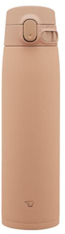 Zojirushi SM-VA72-TM Water Bottle, One-Touch Stainless Steel Mug, Seamless, 24.3 fl oz (720 ml), Pale Taupe