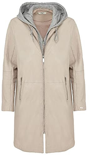 Maze Damen Ledermantel 42021316 Greige