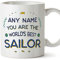 Mugffins Tazza Personalizzata in ceramica per MARINAIA 11 oz / 350 ml - In inglese - World's Best - Idea regalo per compleanno, anniversario, natale, laurea