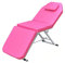 Lit de Massage Pliant SPA Salon 3 Zones - Table de Maquillage Pliable en PVC - 3 Couleurs - Mobile Beauty Salon (Rose)