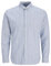 JACK&JONES Herren Jprbrook Oxford Shirt L/S Noos Freizeithemd, Night Sky/Stripes:Slim FIT, L