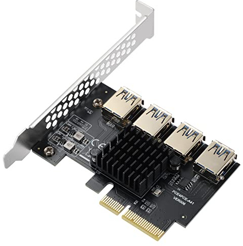 PCI-E 4X to 4 PCI-Express 16X Riser Card