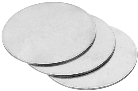 PATIKIL 70mm Steel Disc, 3Pcs Round Metal Stamping Blanks Tags Circle Stainless Steel Strike Plate DIY for Engraving Stamping Craft